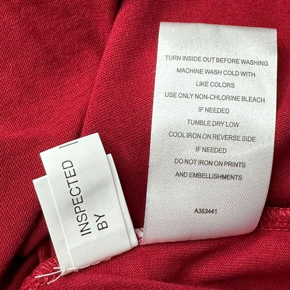 Cardinals NFL Team Apparel Short Sleeve V Neck Tee Shirt Red Women's Small NWT - Picture 9 of 9